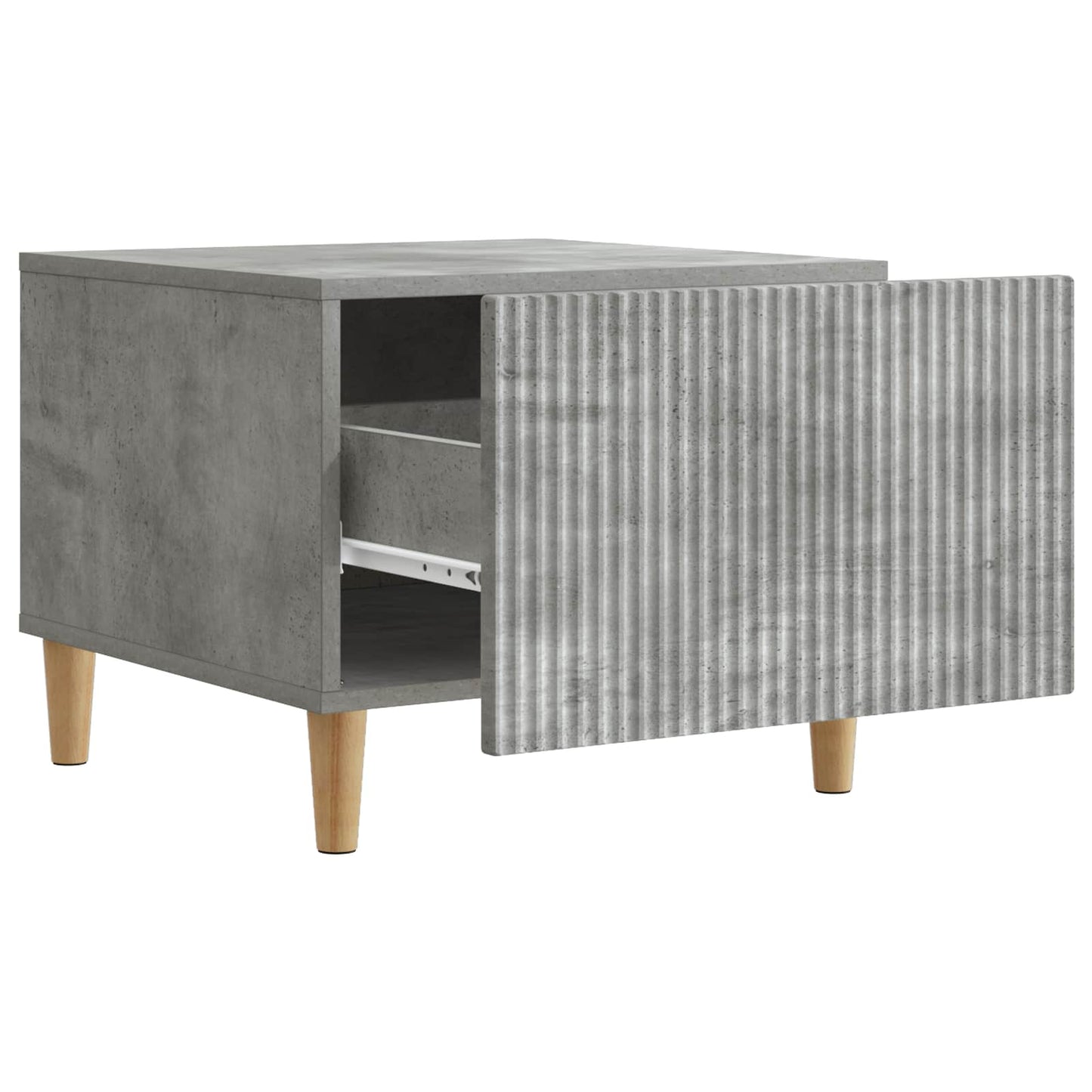vidaXL Coffee Table Concrete Grey 49 x 50 x 40 cm Engineered Wood 4
