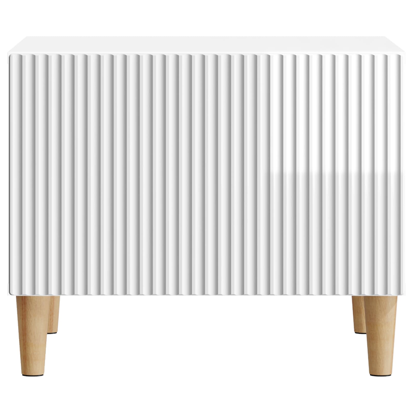 vidaXL Coffee Table High Gloss White 49 x 50 x 40 cm Engineered Wood 5