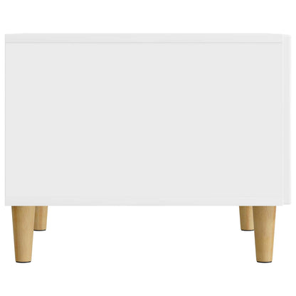 vidaXL Coffee Table High Gloss White 49 x 50 x 40 cm Engineered Wood 6