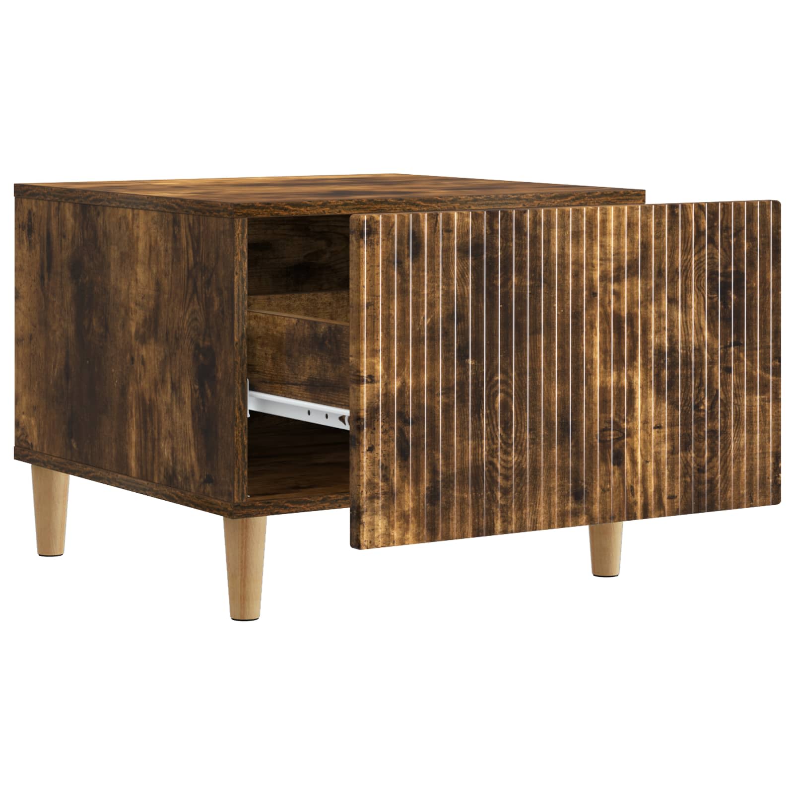 vidaXL Coffee Table Smoked Oak 49 x 50 x 40 cm Engineered Wood 4