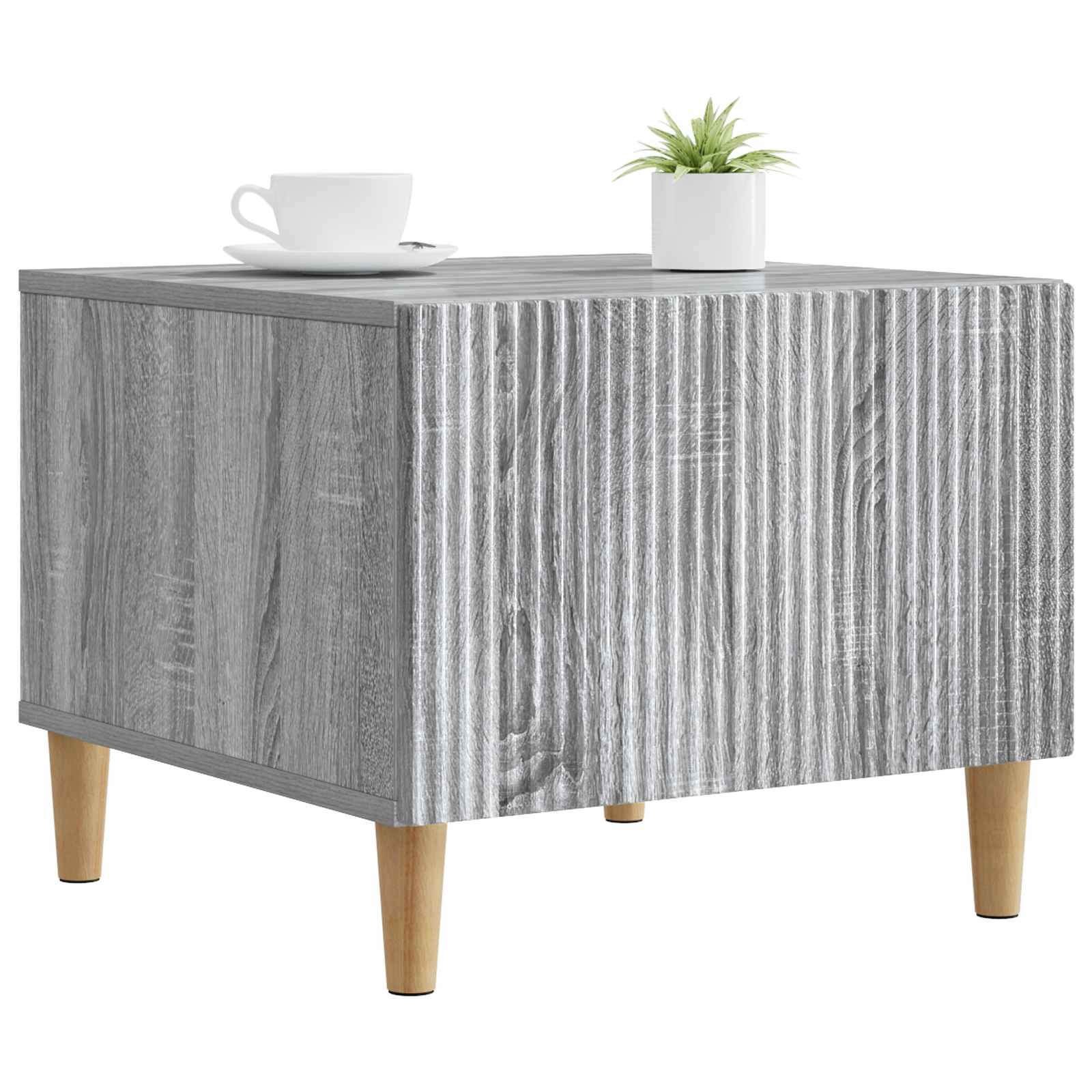 vidaXL Coffee Table Grey Sonoma 49 x 50 x 40 cm Engineered Wood 3