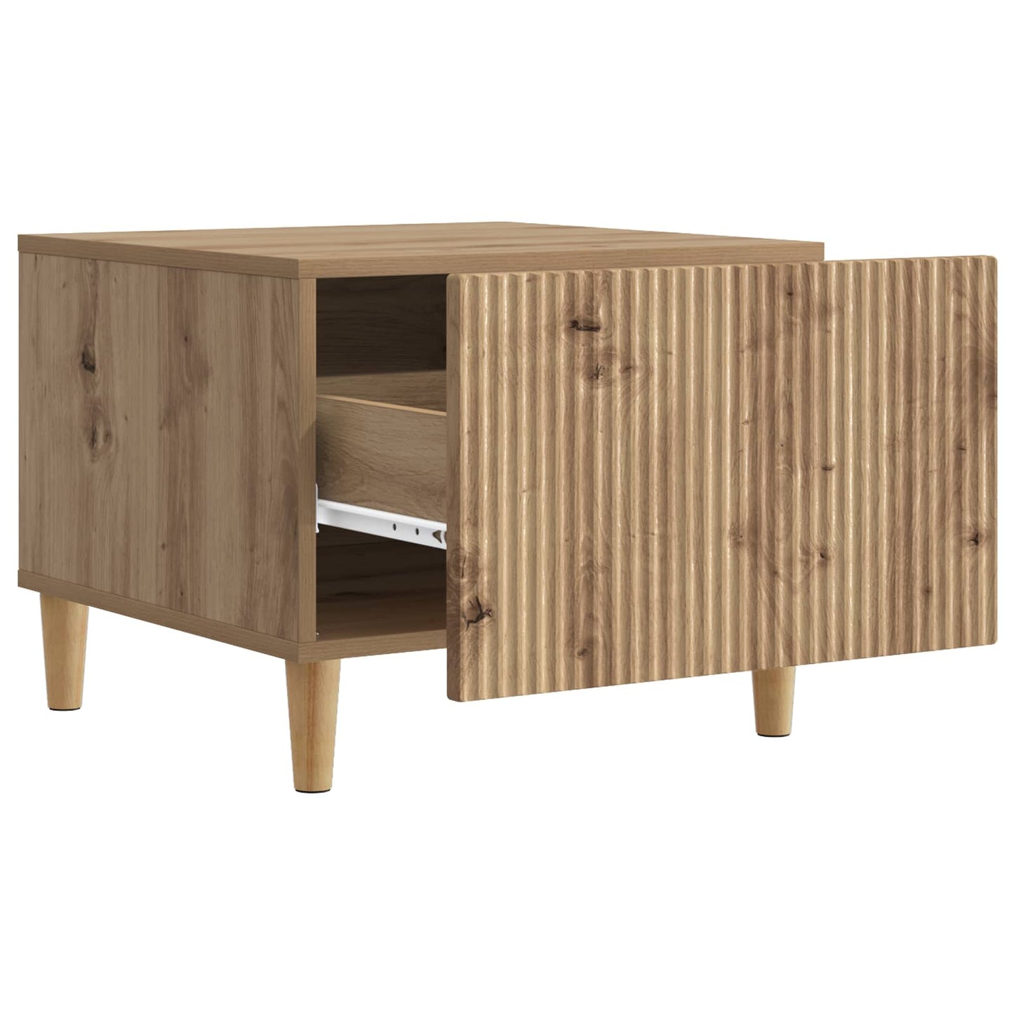 vidaXL Coffee Table Artisan Oak 49 x 50 x 40 cm Engineered Wood 4