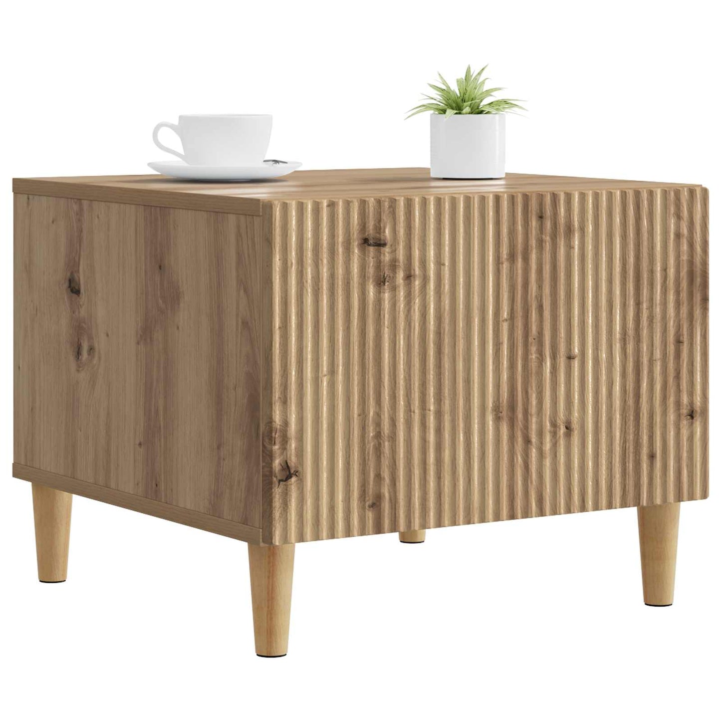 vidaXL Coffee Table Artisan Oak 49 x 50 x 40 cm Engineered Wood 3