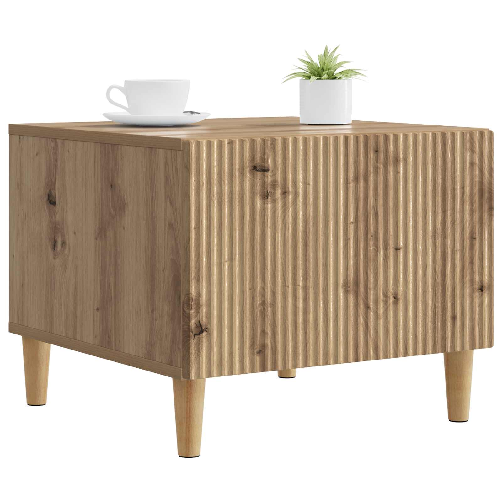 vidaXL Coffee Table Artisan Oak 49 x 50 x 40 cm Engineered Wood 3