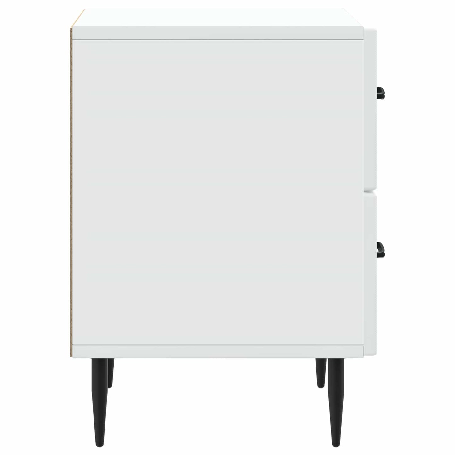 vidaXL Bedside Cabinet White 43 x 34.5 x 47.5 cm Engineered Wood 6