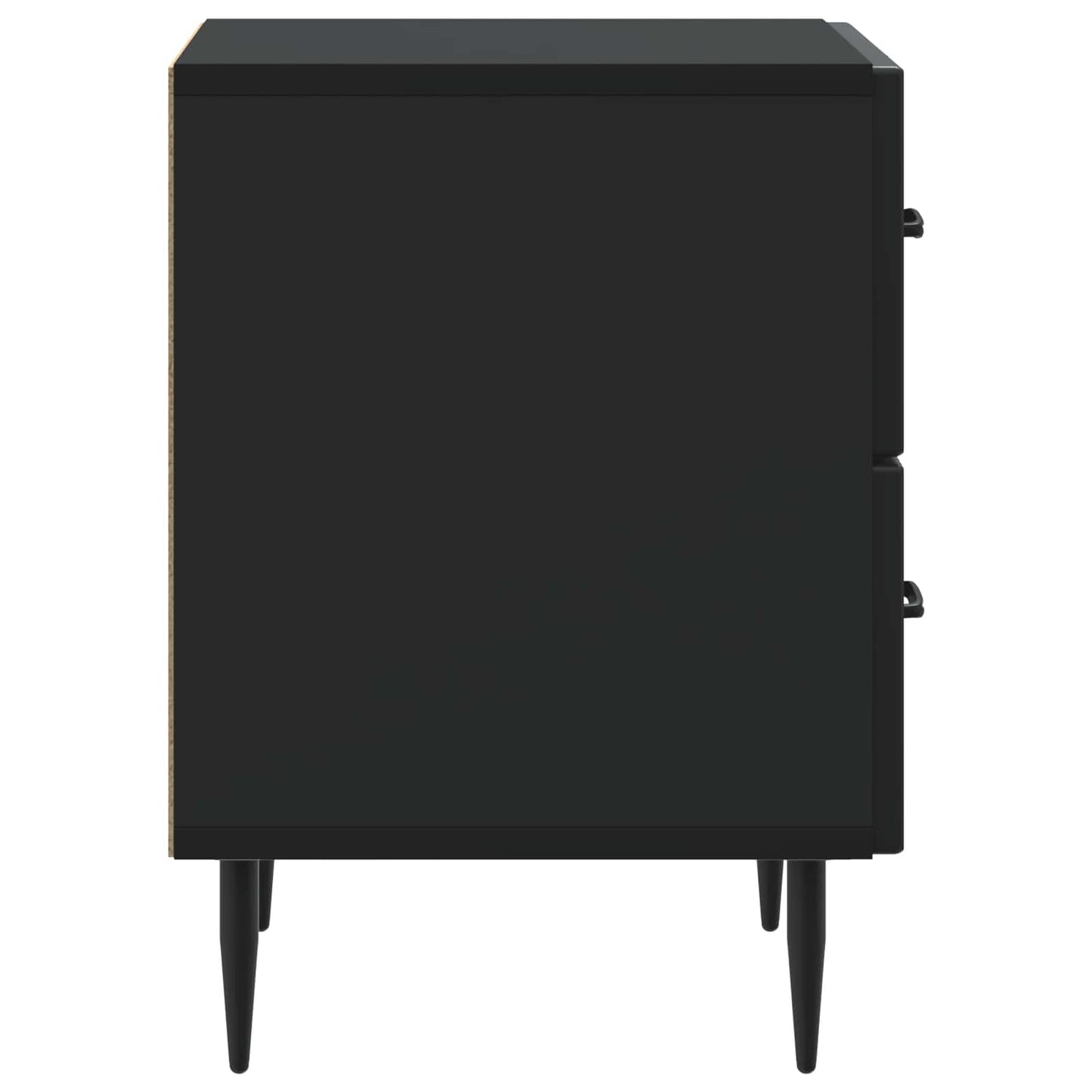 vidaXL Bedside Cabinet Black 43 x 34.5 x 47.5 cm Engineered Wood 6
