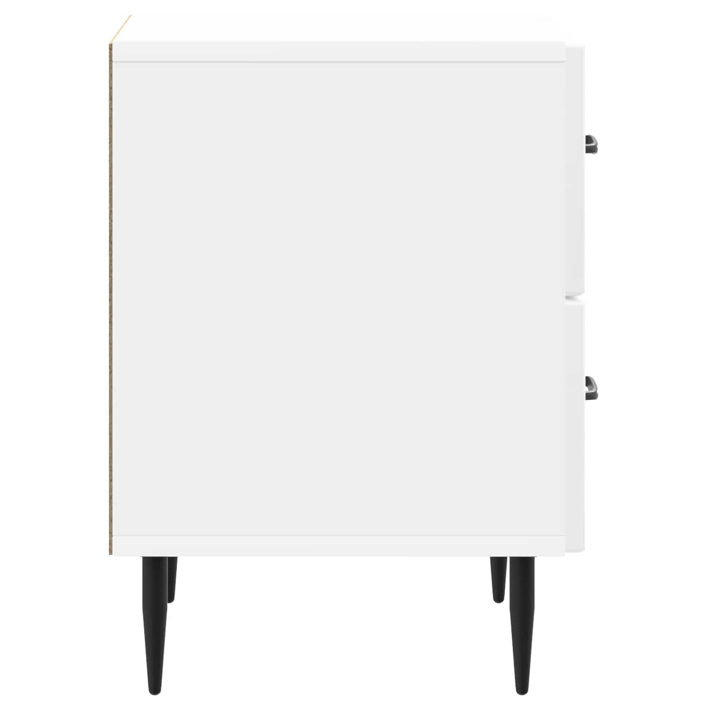 vidaXL Bedside Cabinet High Gloss White 43 x 34.5 x 47.5 cm 6
