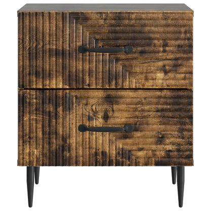 vidaXL Bedside Cabinet Smoked Oak 43 x 34.5 x 47.5 cm Engineered Wood 5