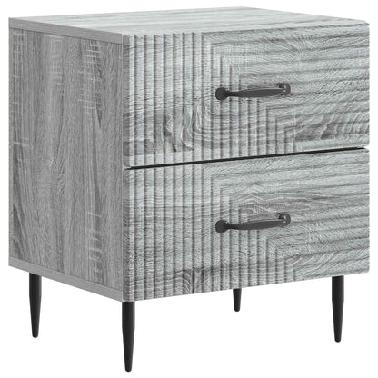 vidaXL Bedside Cabinet Grey Sonoma 43 x 34.5 x 47.5 cm Engineered Wood 2