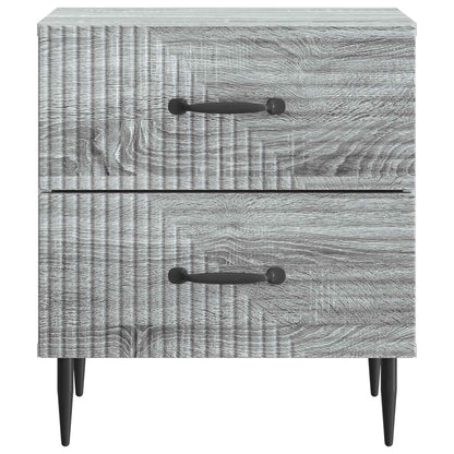 vidaXL Bedside Cabinet Grey Sonoma 43 x 34.5 x 47.5 cm Engineered Wood 5