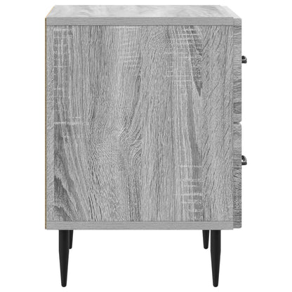vidaXL Bedside Cabinet Grey Sonoma 43 x 34.5 x 47.5 cm Engineered Wood 6