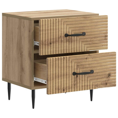 vidaXL Bedside Cabinet Artisan Oak 43 x 34.5 x 47.5 cm Engineered Wood 4