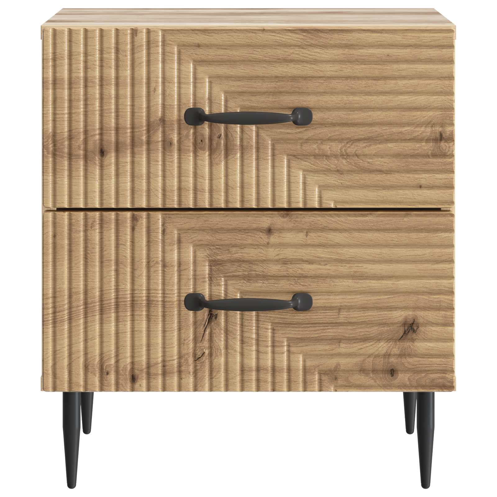 vidaXL Bedside Cabinet Artisan Oak 43 x 34.5 x 47.5 cm Engineered Wood 5