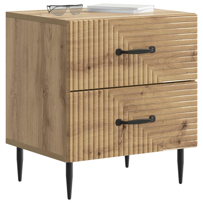 vidaXL Bedside Cabinet Artisan Oak 43 x 34.5 x 47.5 cm Engineered Wood 3