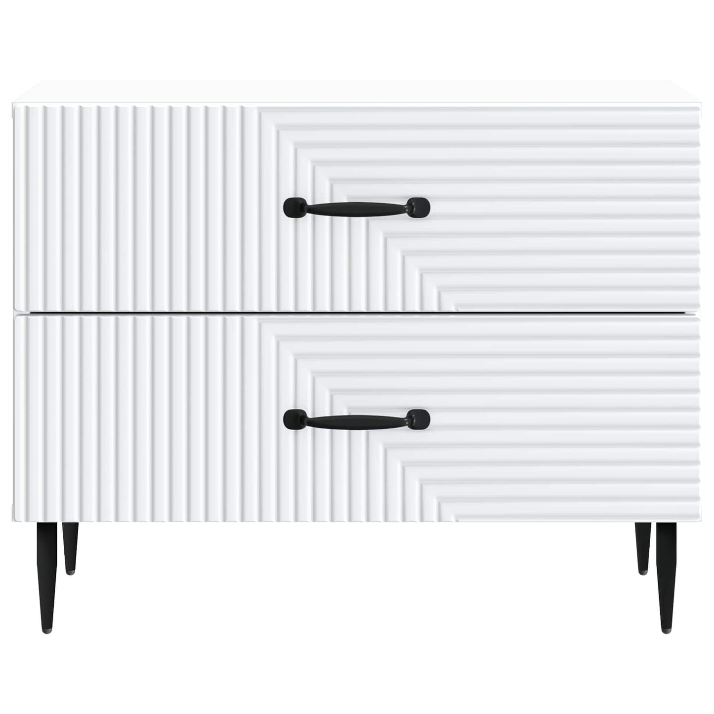 vidaXL Bedside Cabinet White 62 x 34.5 x 47.5 cm Engineered Wood 5