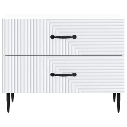 vidaXL Bedside Cabinet White 62 x 34.5 x 47.5 cm Engineered Wood 5