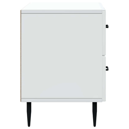 vidaXL Bedside Cabinet White 62 x 34.5 x 47.5 cm Engineered Wood 6