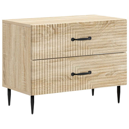 vidaXL Bedside Cabinet Sonoma Oak 62 x 34.5 x 47.5 cm Engineered Wood 2