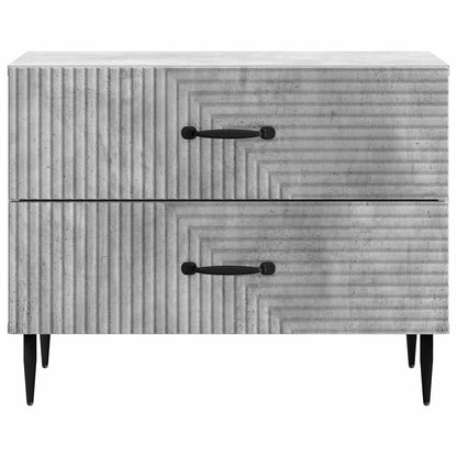 vidaXL Bedside Cabinet with Drawer Concrete Grey 62 x 34.5 x 47.5 cm 5