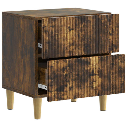 vidaXL Bedside Cabinet Smoked Oak 62 x 34.5 x 47.5 cm Engineered Wood 4