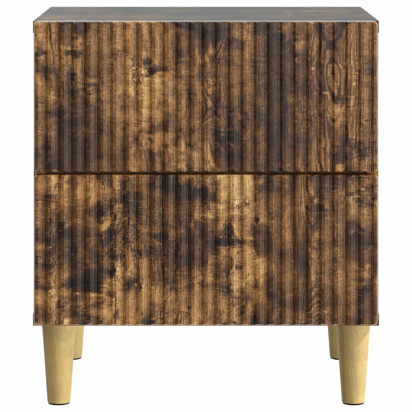 vidaXL Bedside Cabinet Smoked Oak 62 x 34.5 x 47.5 cm Engineered Wood 5