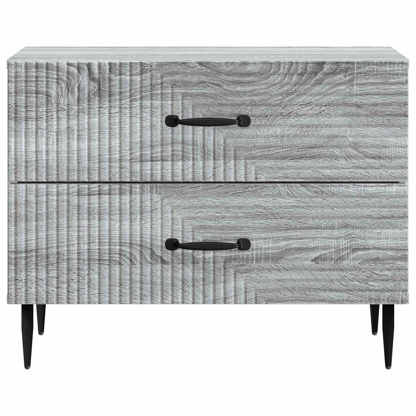vidaXL Bedside Cabinet Grey Sonoma 62 x 34.5 x 47.5 cm Engineered Wood 5