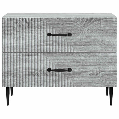 vidaXL Bedside Cabinet Grey Sonoma 62 x 34.5 x 47.5 cm Engineered Wood 5