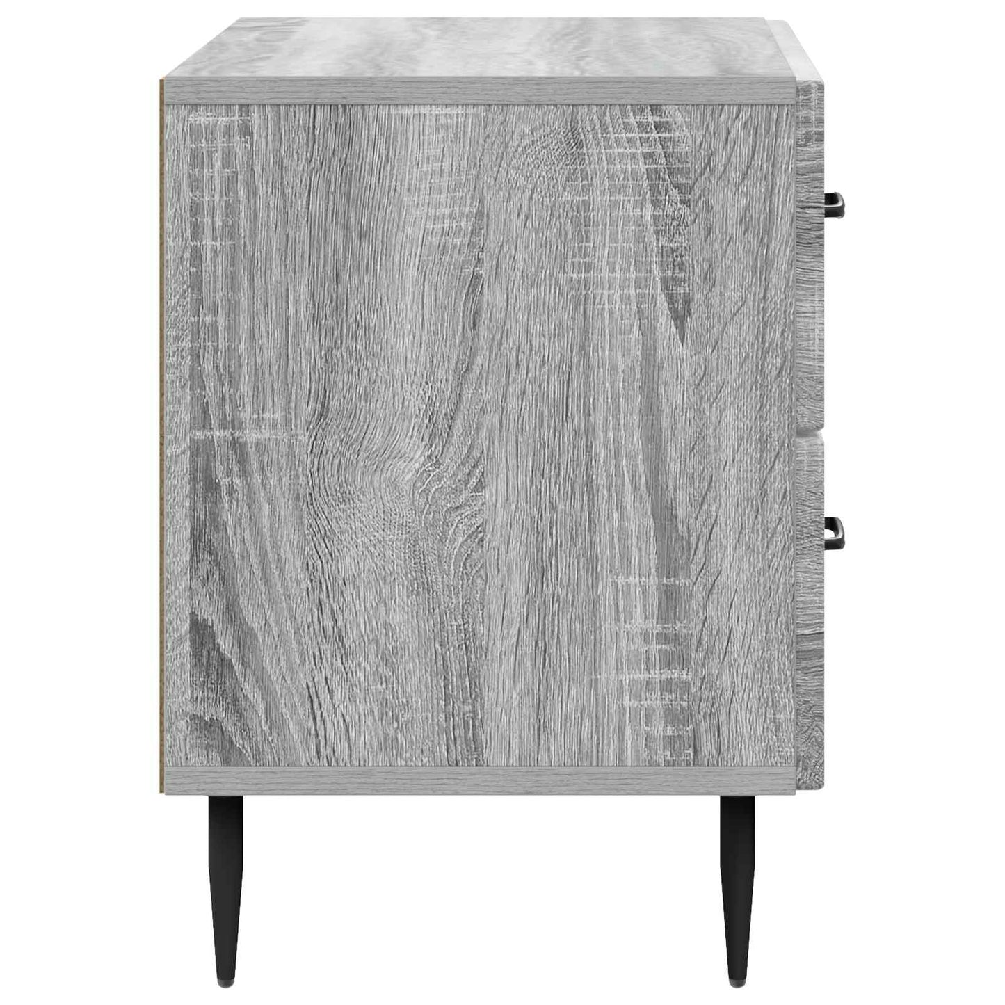 vidaXL Bedside Cabinet Grey Sonoma 62 x 34.5 x 47.5 cm Engineered Wood 6