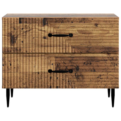 vidaXL Bedside Cabinet Old Wood 62 x 34.5 x 47.5 cm Engineered Wood 5