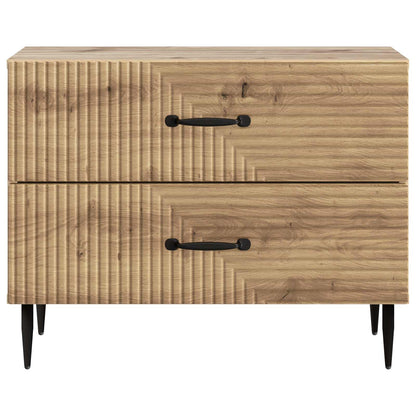vidaXL Bedside Cabinet Artisan Oak 62 x 34.5 x 47.5 cm Engineered Wood 5