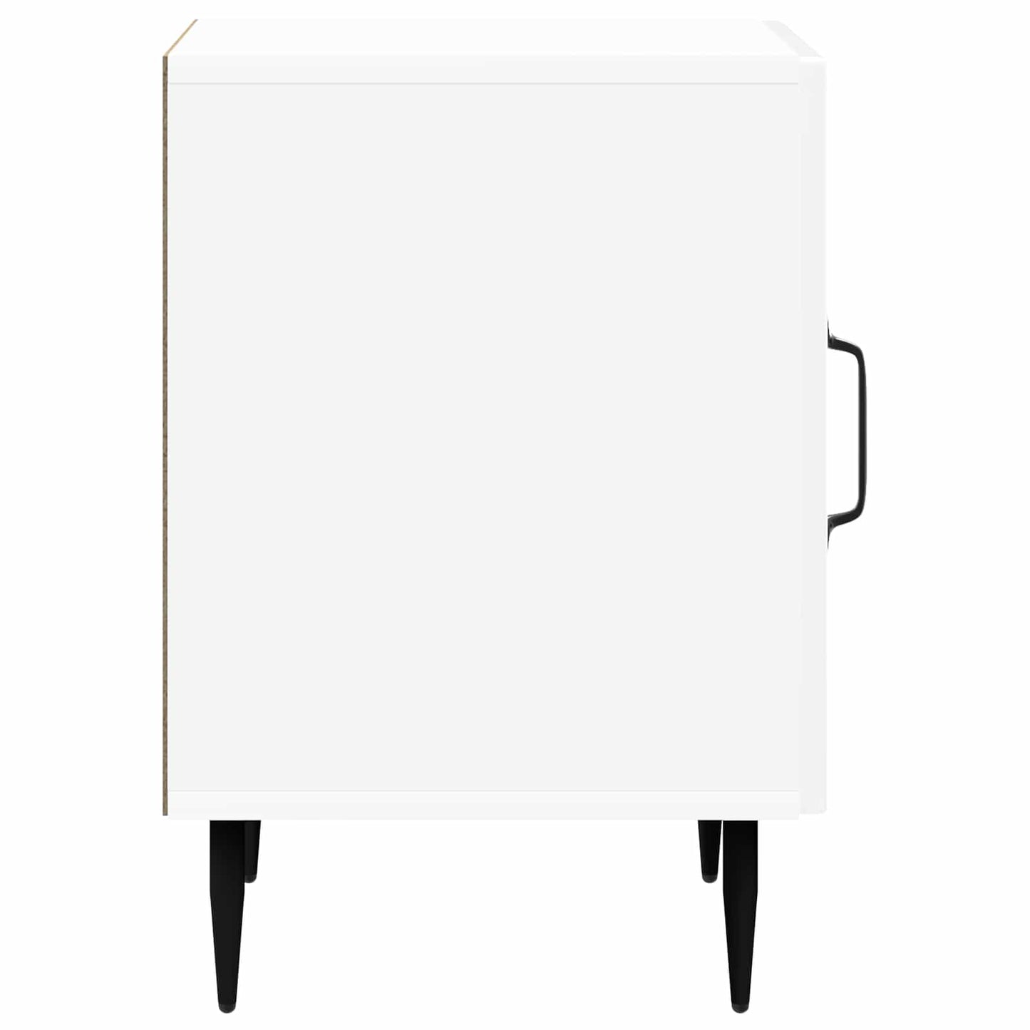 vidaXL Bedside Cabinet High Gloss White 43 x 34.5 x 50 cm 6