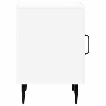 vidaXL Bedside Cabinet High Gloss White 43 x 34.5 x 50 cm 6
