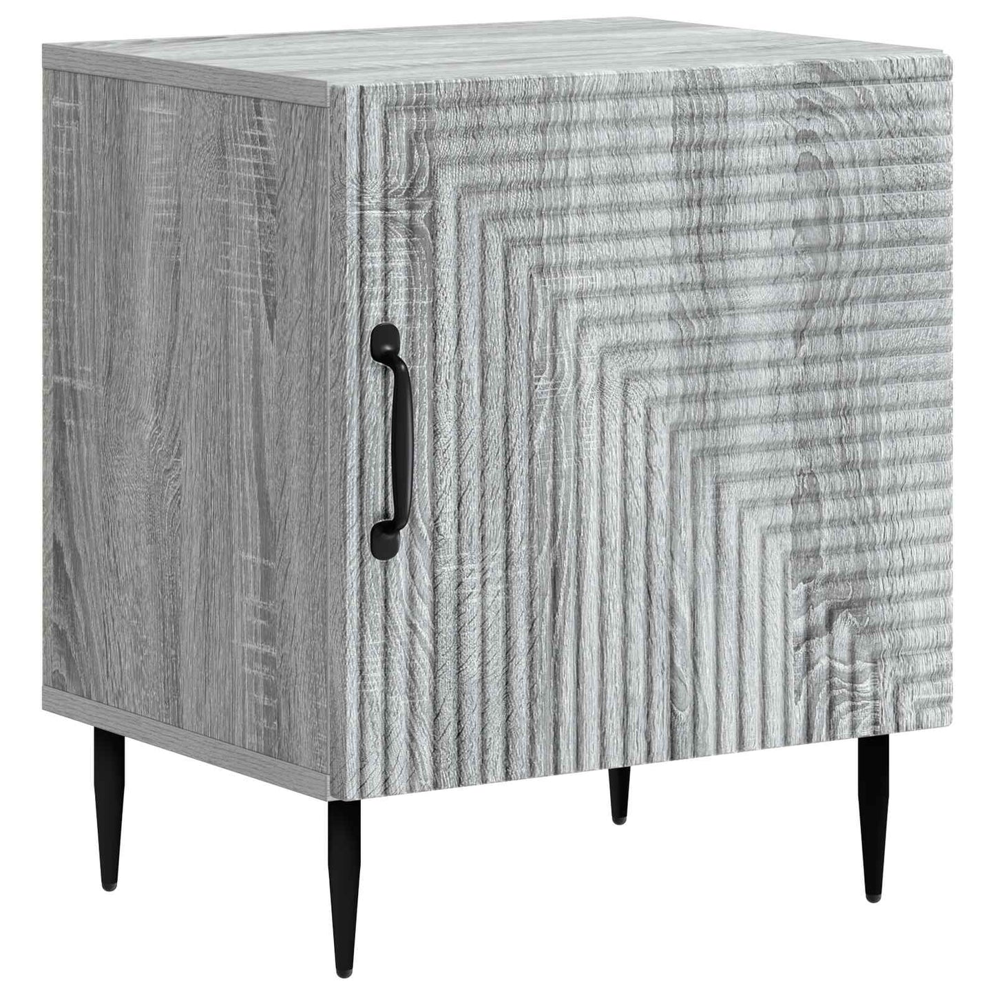 vidaXL Bedside Cabinet Grey Sonoma 43 x 34.5 x 50 cm Engineered Wood 2