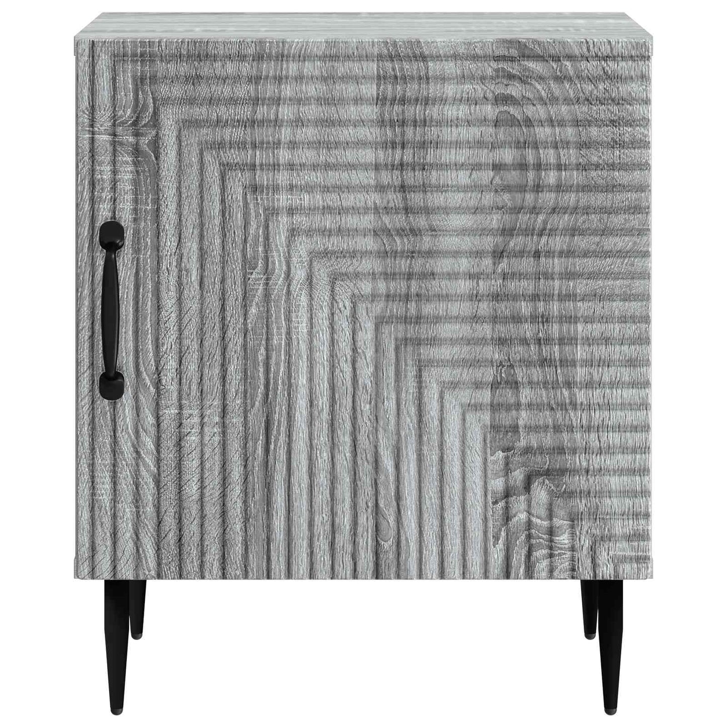 vidaXL Bedside Cabinet Grey Sonoma 43 x 34.5 x 50 cm Engineered Wood 5
