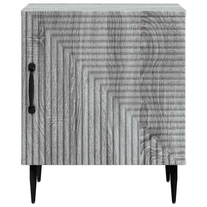 vidaXL Bedside Cabinet Grey Sonoma 43 x 34.5 x 50 cm Engineered Wood 5