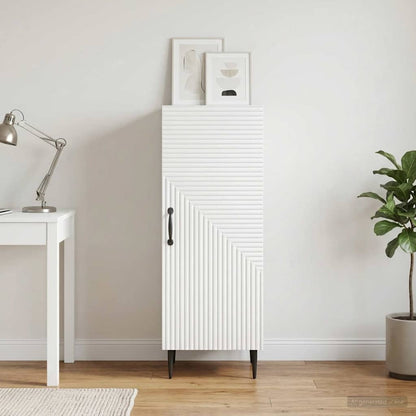 vidaXL Sideboard White 33 x 34.5 x 89.5 cm Engineered Wood 1