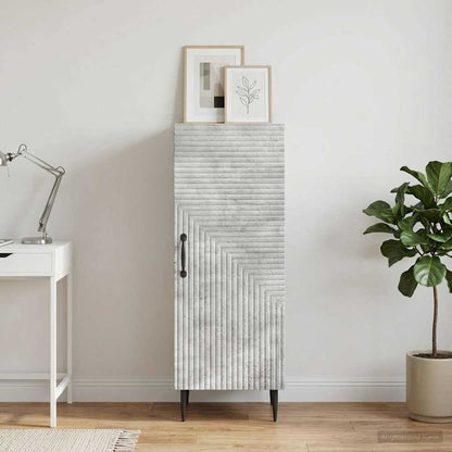 vidaXL Sideboard Concrete Grey 33 x 34.5 x 89.5 cm Engineered Wood 1