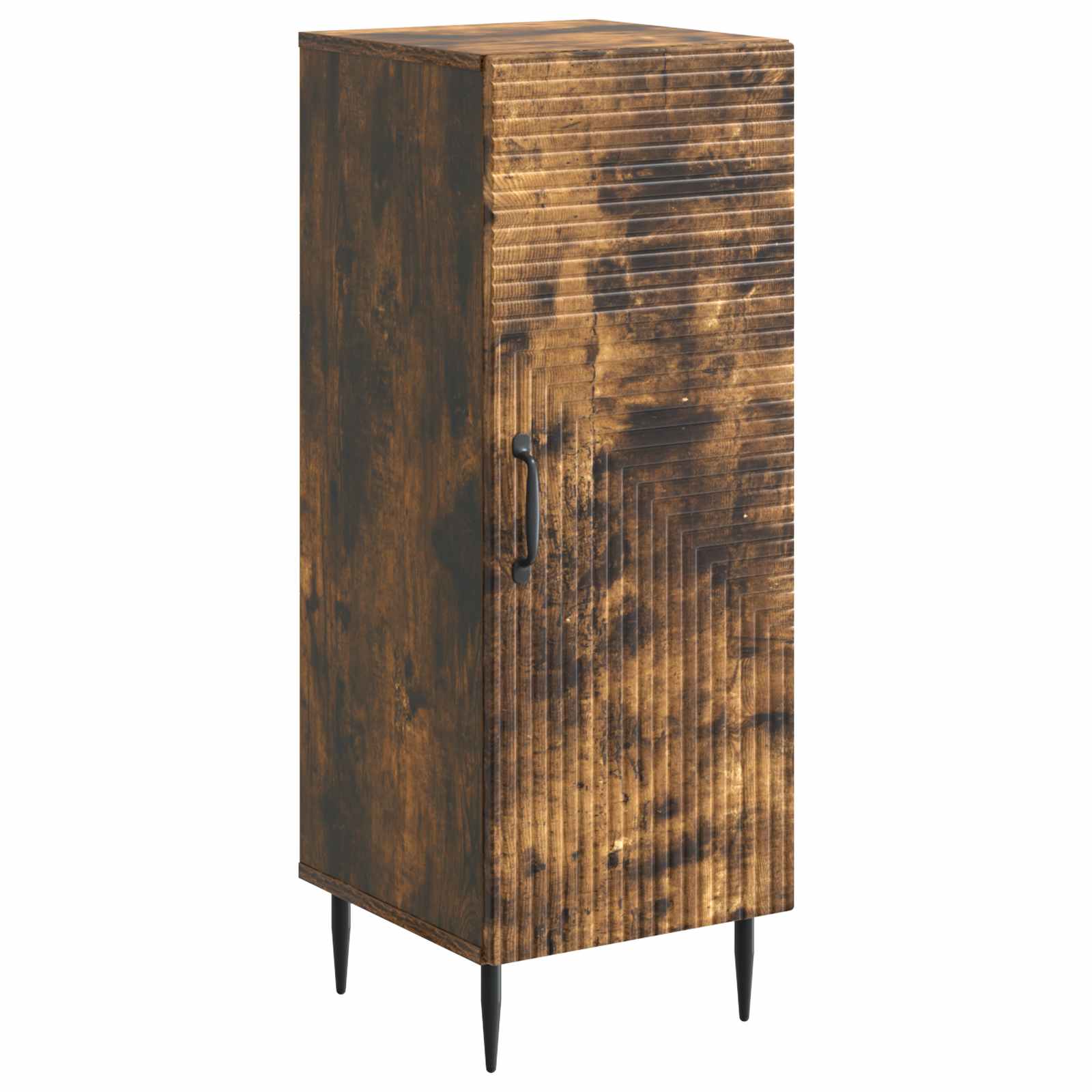 vidaXL Sideboard Smoked Oak 33 x 34.5 x 89.5 cm Engineered Wood 2