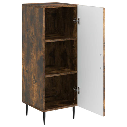 vidaXL Sideboard Smoked Oak 33 x 34.5 x 89.5 cm Engineered Wood 4