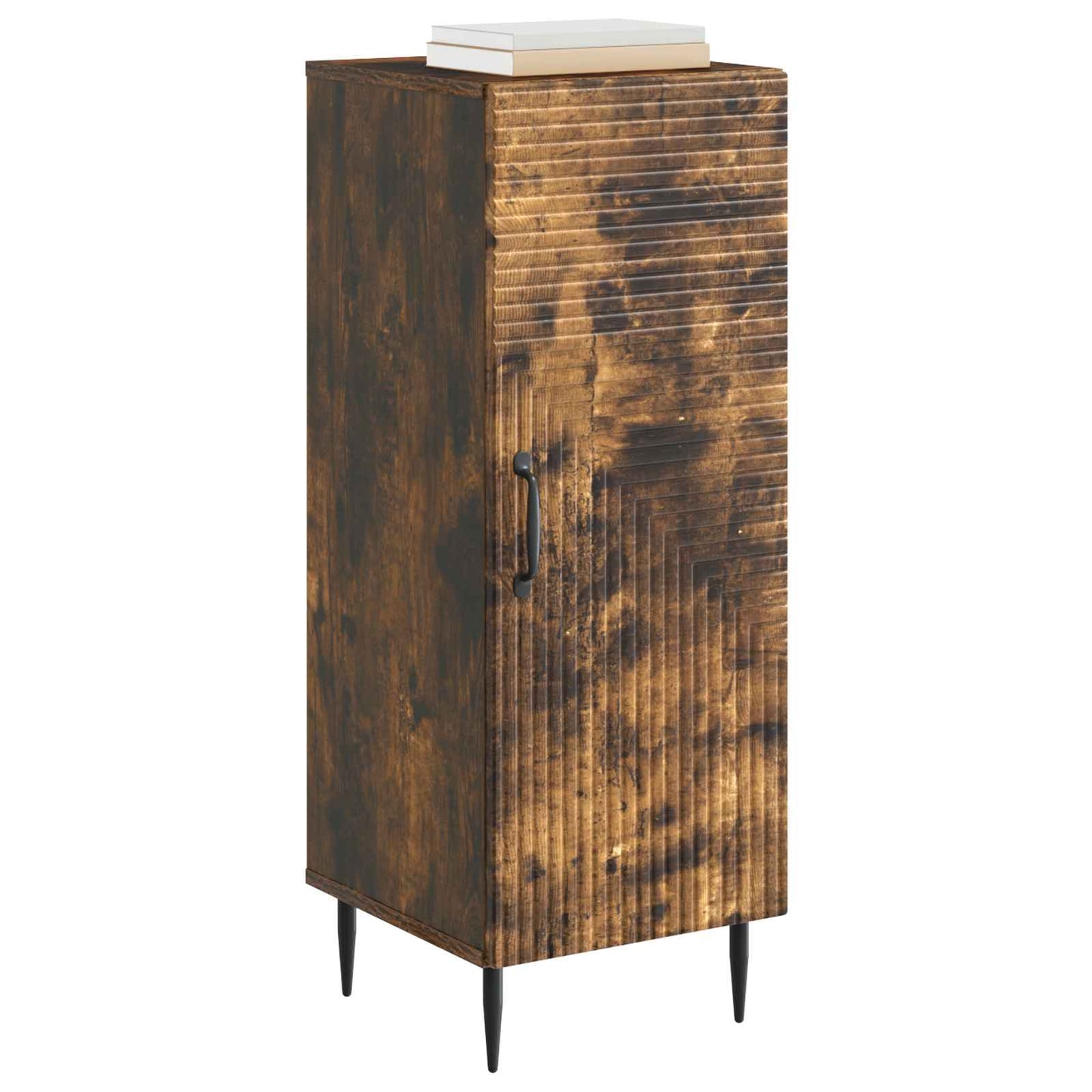 vidaXL Sideboard Smoked Oak 33 x 34.5 x 89.5 cm Engineered Wood 3