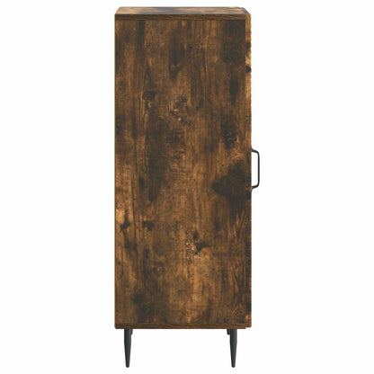 vidaXL Sideboard Smoked Oak 33 x 34.5 x 89.5 cm Engineered Wood 6