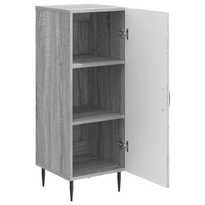vidaXL Sideboard Grey Sonoma 33 x 34.5 x 89.5 cm Engineered Wood 5