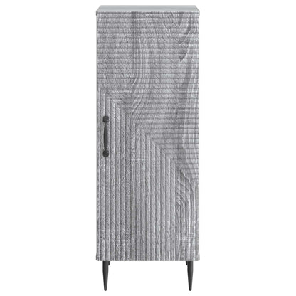 vidaXL Sideboard Grey Sonoma 33 x 34.5 x 89.5 cm Engineered Wood 6