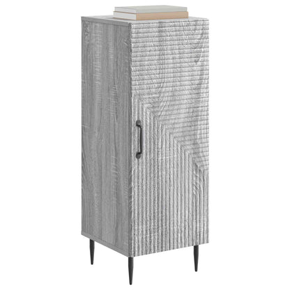 vidaXL Sideboard Grey Sonoma 33 x 34.5 x 89.5 cm Engineered Wood 3