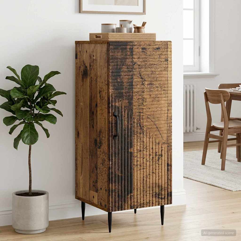 vidaXL Sideboard Old Wood 33 x 34.5 x 89.5 cm Engineered Wood 1