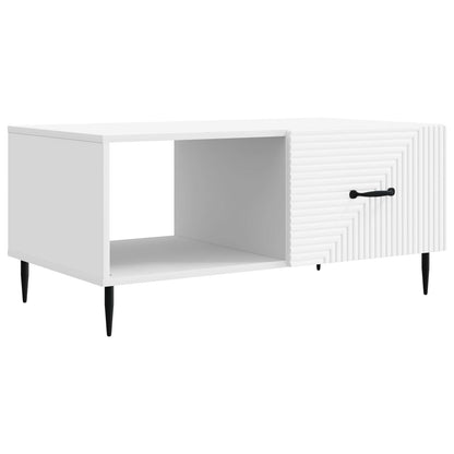 vidaXL Coffee Table White 90 x 50 x 40 cm Engineered Wood 2