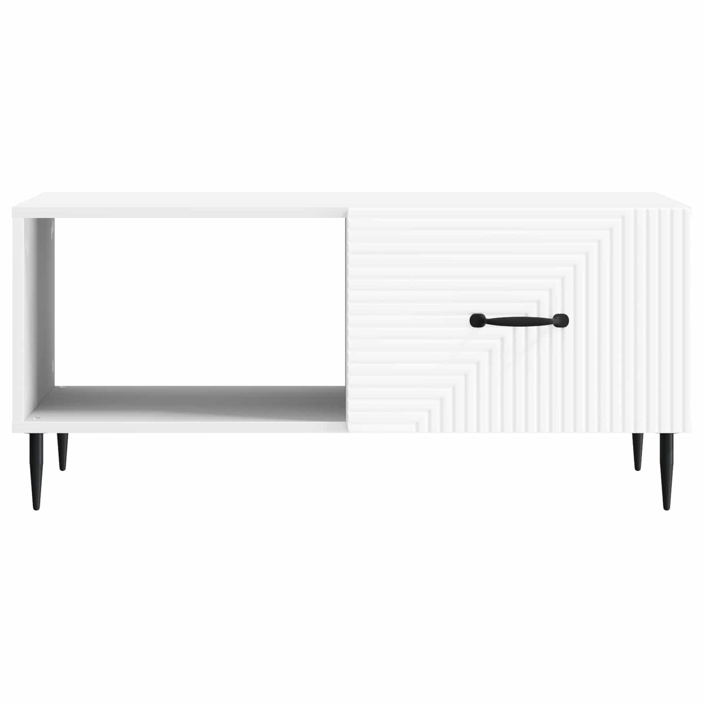 vidaXL Coffee Table White 90 x 50 x 40 cm Engineered Wood 5