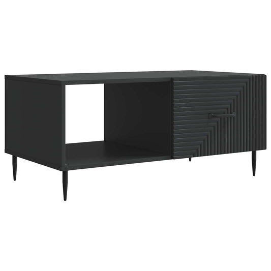 vidaXL Coffee Table Black 90 x 50 x 40 cm Engineered Wood 2