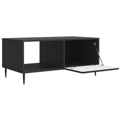 vidaXL Coffee Table Black 90 x 50 x 40 cm Engineered Wood 4