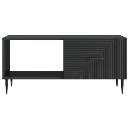 vidaXL Coffee Table Black 90 x 50 x 40 cm Engineered Wood 5